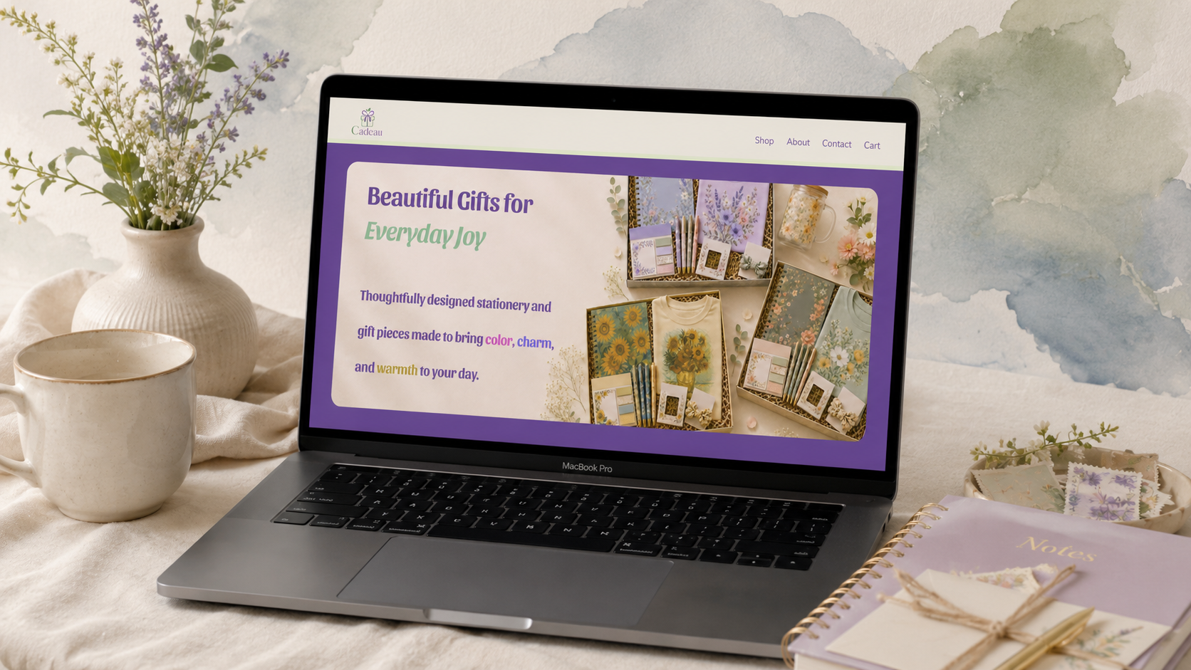 Cadeau Squarespace template preview