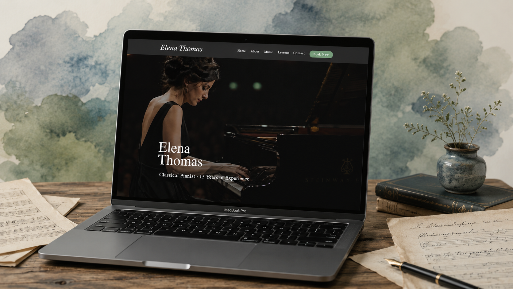 Cadence Showit template preview