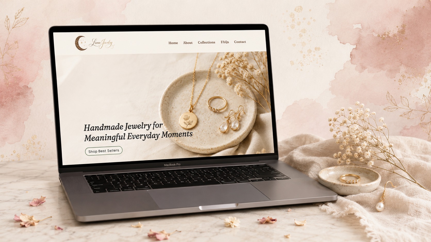 Espoir Showit template preview