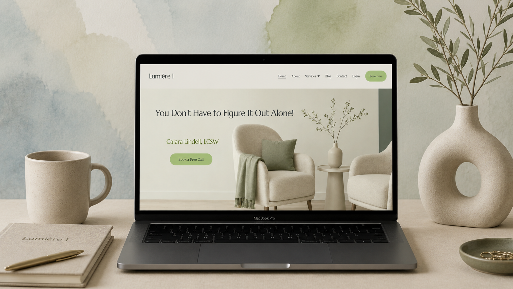 Lumière I Squarespace template preview