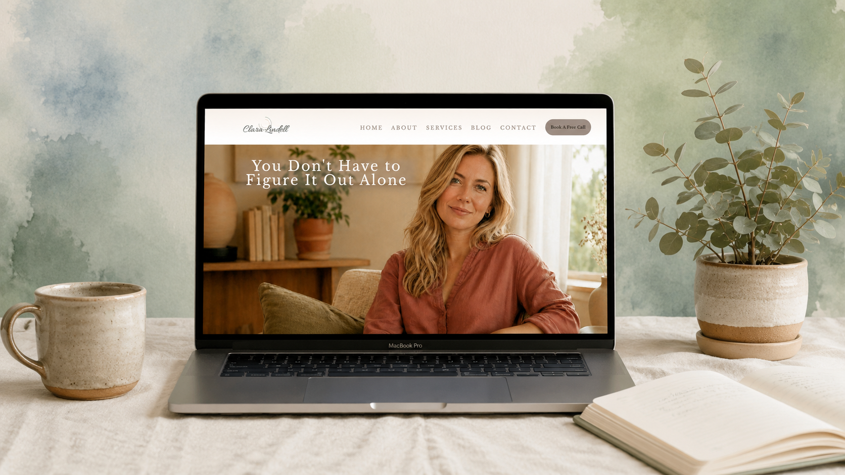 Lumière Showit template preview