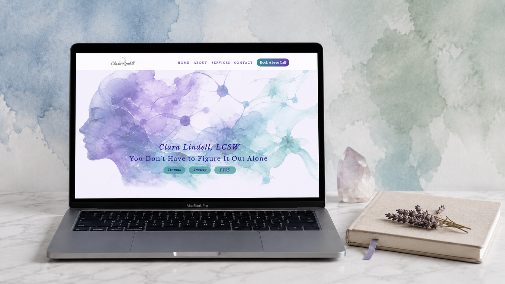 Lumière II Showit template preview
